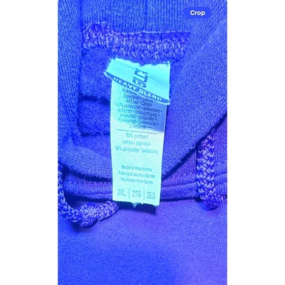 Gildan TCU Horned Frogs Purple Hoodie Sweatshirt Mens 2XL Pullover-980 - Picture 4 of 7